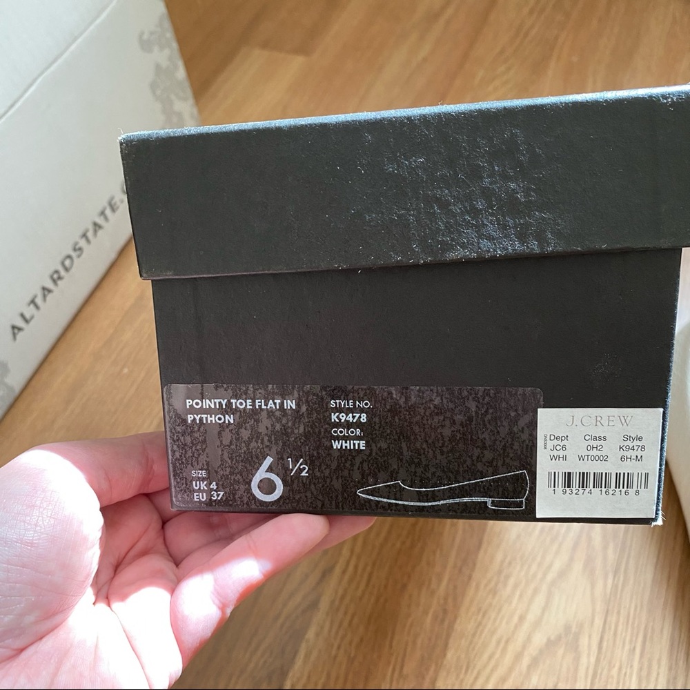 J.Crew Pointy Toe Flat In Python - image 5